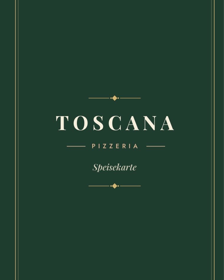 Cover of the Toscana Pizzeria menu